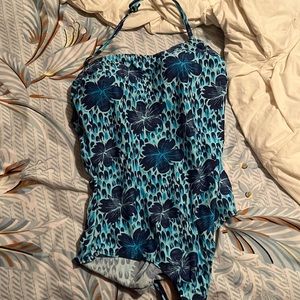 blue bathing suit